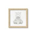 Picture of Nursery Hippo _GroupedProduct_Square_Mini_ _GroupedProduct_Square_Framed_Matted_