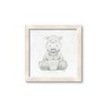 Picture of Nursery Hippo _GroupedProduct_Square_Mini_ _GroupedProduct_Square_Framed_Matted_