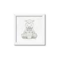 Picture of Nursery Hippo _GroupedProduct_Square_Mini_ _GroupedProduct_Square_Framed_Matted_