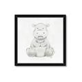 Picture of Nursery Hippo _GroupedProduct_Square_Mini_ _GroupedProduct_Square_Framed_Matted_