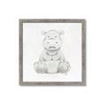 Picture of Nursery Hippo _GroupedProduct_Square_Mini_ _GroupedProduct_Square_Framed_Matted_
