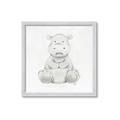 Picture of Nursery Hippo _GroupedProduct_Square_Mini_ _GroupedProduct_Square_Framed_Matted_