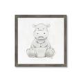 Picture of Nursery Hippo _GroupedProduct_Square_Mini_ _GroupedProduct_Square_Framed_Matted_