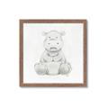 Picture of Nursery Hippo _GroupedProduct_Square_Mini_ _GroupedProduct_Square_Framed_Matted_