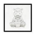 Picture of Nursery Hippo _GroupedProduct_Square_Mini_ _GroupedProduct_Square_Framed_Matted_
