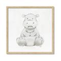 Picture of Nursery Hippo _GroupedProduct_Square_Mini_ _GroupedProduct_Square_Framed_Matted_