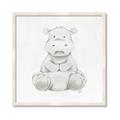 Picture of Nursery Hippo _GroupedProduct_Square_Mini_ _GroupedProduct_Square_Framed_Matted_