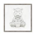 Picture of Nursery Hippo _GroupedProduct_Square_Mini_ _GroupedProduct_Square_Framed_Matted_