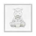Picture of Nursery Hippo _GroupedProduct_Square_Mini_ _GroupedProduct_Square_Framed_Matted_
