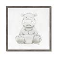 Picture of Nursery Hippo _GroupedProduct_Square_Mini_ _GroupedProduct_Square_Framed_Matted_