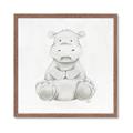 Picture of Nursery Hippo _GroupedProduct_Square_Mini_ _GroupedProduct_Square_Framed_Matted_