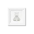 Picture of Nursery Hippo _GroupedProduct_Square_Mini_ _GroupedProduct_Square_Framed_Matted_