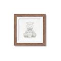 Picture of Nursery Hippo _GroupedProduct_Square_Mini_ _GroupedProduct_Square_Framed_Matted_