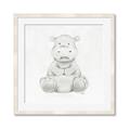 Picture of Nursery Hippo _GroupedProduct_Square_Mini_ _GroupedProduct_Square_Framed_Matted_