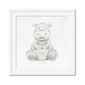 Picture of Nursery Hippo _GroupedProduct_Square_Mini_ _GroupedProduct_Square_Framed_Matted_