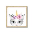 Picture of Caticorn _GroupedProduct_Square_Mini_ _GroupedProduct_Square_Framed_Matted_