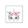 Picture of Caticorn _GroupedProduct_Square_Mini_ _GroupedProduct_Square_Framed_Matted_
