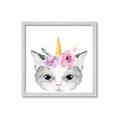Picture of Caticorn _GroupedProduct_Square_Mini_ _GroupedProduct_Square_Framed_Matted_