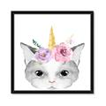 Picture of Caticorn _GroupedProduct_Square_Mini_ _GroupedProduct_Square_Framed_Matted_