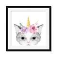 Picture of Caticorn _GroupedProduct_Square_Mini_ _GroupedProduct_Square_Framed_Matted_