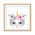 Picture of Caticorn _GroupedProduct_Square_Mini_ _GroupedProduct_Square_Framed_Matted_