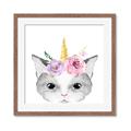 Picture of Caticorn _GroupedProduct_Square_Mini_ _GroupedProduct_Square_Framed_Matted_