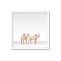 Picture of Together Pigs _GroupedProduct_Square_Mini_ _GroupedProduct_Square_Framed_Matted_