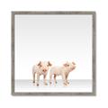 Picture of Together Pigs _GroupedProduct_Square_Mini_ _GroupedProduct_Square_Framed_Matted_