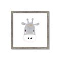Picture of Hippo Drawing _GroupedProduct_Square_Mini_ _GroupedProduct_Square_Framed_Matted_