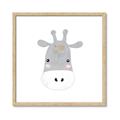 Picture of Hippo Drawing _GroupedProduct_Square_Mini_ _GroupedProduct_Square_Framed_Matted_