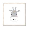 Picture of Hippo Drawing _GroupedProduct_Square_Mini_ _GroupedProduct_Square_Framed_Matted_