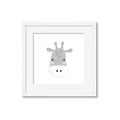 Picture of Hippo Drawing _GroupedProduct_Square_Mini_ _GroupedProduct_Square_Framed_Matted_