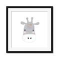 Picture of Hippo Drawing _GroupedProduct_Square_Mini_ _GroupedProduct_Square_Framed_Matted_