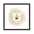 Picture of Lion Drawing _GroupedProduct_Square_Mini_ _GroupedProduct_Square_Framed_Matted_