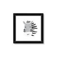 Picture of Zebra Drawing _GroupedProduct_Square_Mini_ _GroupedProduct_Square_Framed_Matted_