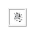 Picture of Zebra Drawing _GroupedProduct_Square_Mini_ _GroupedProduct_Square_Framed_Matted_