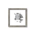 Picture of Zebra Drawing _GroupedProduct_Square_Mini_ _GroupedProduct_Square_Framed_Matted_