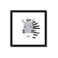 Picture of Zebra Drawing _GroupedProduct_Square_Mini_ _GroupedProduct_Square_Framed_Matted_