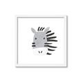 Picture of Zebra Drawing _GroupedProduct_Square_Mini_ _GroupedProduct_Square_Framed_Matted_