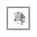 Picture of Zebra Drawing _GroupedProduct_Square_Mini_ _GroupedProduct_Square_Framed_Matted_
