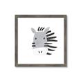 Picture of Zebra Drawing _GroupedProduct_Square_Mini_ _GroupedProduct_Square_Framed_Matted_