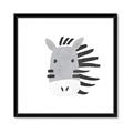 Picture of Zebra Drawing _GroupedProduct_Square_Mini_ _GroupedProduct_Square_Framed_Matted_