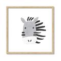 Picture of Zebra Drawing _GroupedProduct_Square_Mini_ _GroupedProduct_Square_Framed_Matted_