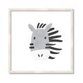 Picture of Zebra Drawing _GroupedProduct_Square_Mini_ _GroupedProduct_Square_Framed_Matted_