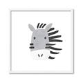 Picture of Zebra Drawing _GroupedProduct_Square_Mini_ _GroupedProduct_Square_Framed_Matted_