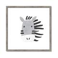 Picture of Zebra Drawing _GroupedProduct_Square_Mini_ _GroupedProduct_Square_Framed_Matted_