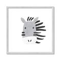 Picture of Zebra Drawing _GroupedProduct_Square_Mini_ _GroupedProduct_Square_Framed_Matted_