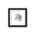 Picture of Zebra Drawing _GroupedProduct_Square_Mini_ _GroupedProduct_Square_Framed_Matted_