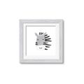 Picture of Zebra Drawing _GroupedProduct_Square_Mini_ _GroupedProduct_Square_Framed_Matted_