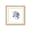 Picture of Zebra Drawing _GroupedProduct_Square_Mini_ _GroupedProduct_Square_Framed_Matted_